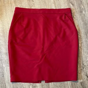 12 Express Red Skirt